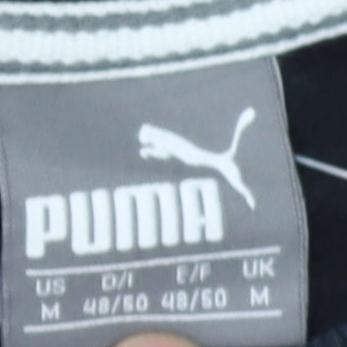 Puma Men's Black Crew Neck Logo Sweatshirt M
