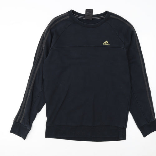 Adidas Men’s Black Crew Neck Pullover Sweatshirt Small