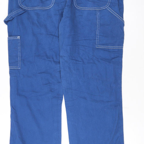 Simple Society Womens Blue Straight Leg 9 Regular Jeans