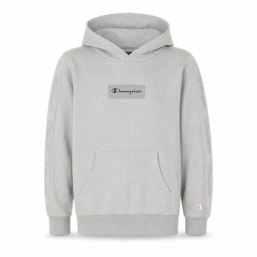 Champion Boys Grey Pullover Hoodie 11-12 Years Logo Fleece Sweatshirt