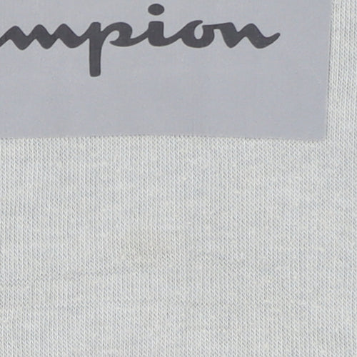 Champion Boys Grey Pullover Hoodie 11-12 Years Logo Fleece Sweatshirt