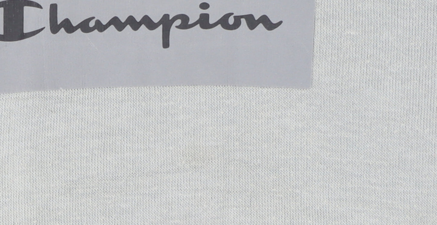 Champion Boys Grey Pullover Hoodie 11-12 Years Logo Fleece Sweatshirt