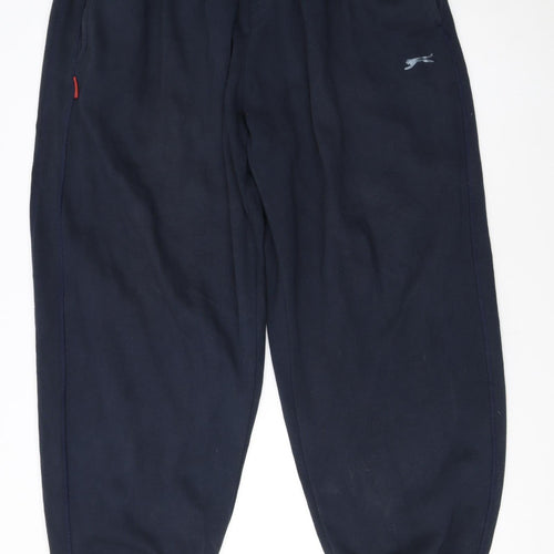 Slazenger Men's Black 4XL Fleece Sweatpants Big & Tall Casual Trousers