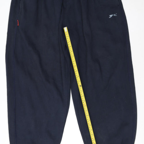 Slazenger Men's Black 4XL Fleece Sweatpants Big & Tall Casual Trousers