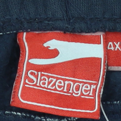 Slazenger Men's Black 4XL Fleece Sweatpants Big & Tall Casual Trousers