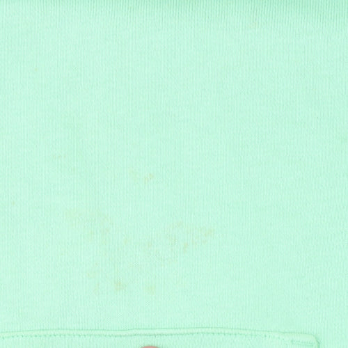 Adidas Mens Green Pullover Hoodie Size M Logo Fleece Sweatshirt