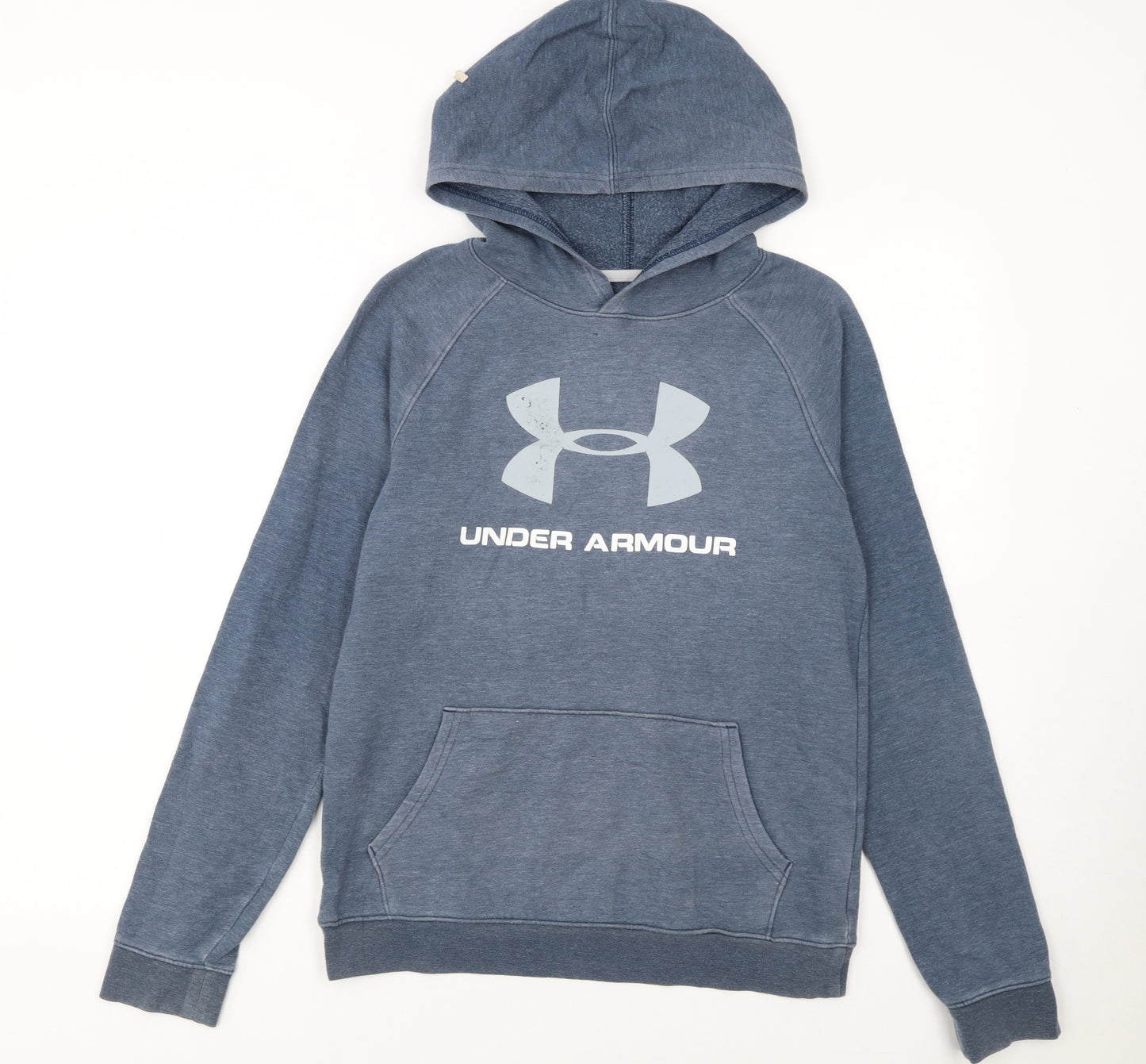 Under Armour Boys Blue YXL Pullover Hoodie with Logo Graphic
