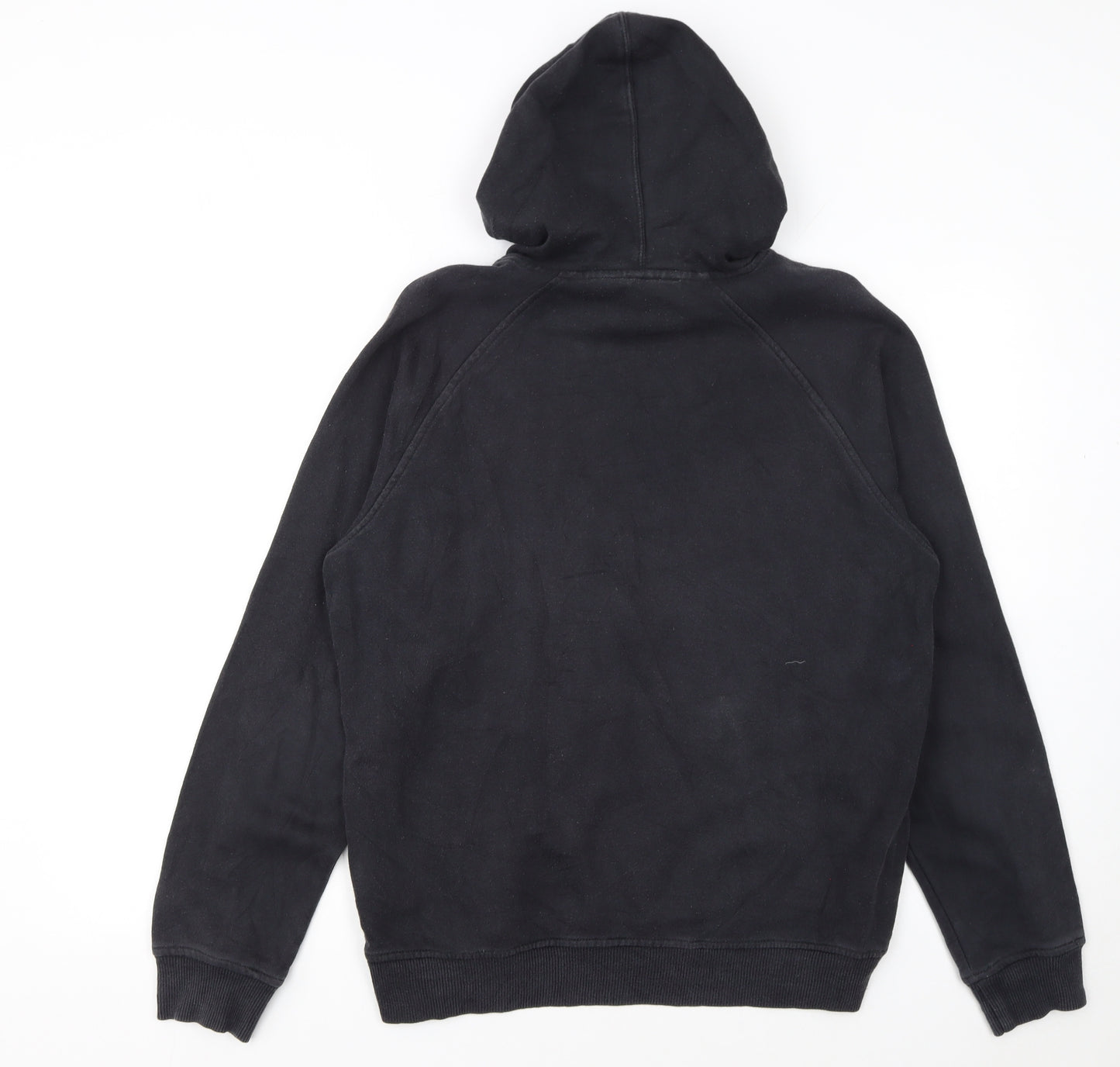 Adidas Men's Black Pullover Hoodie Small Logo Fleece Sweatshirt