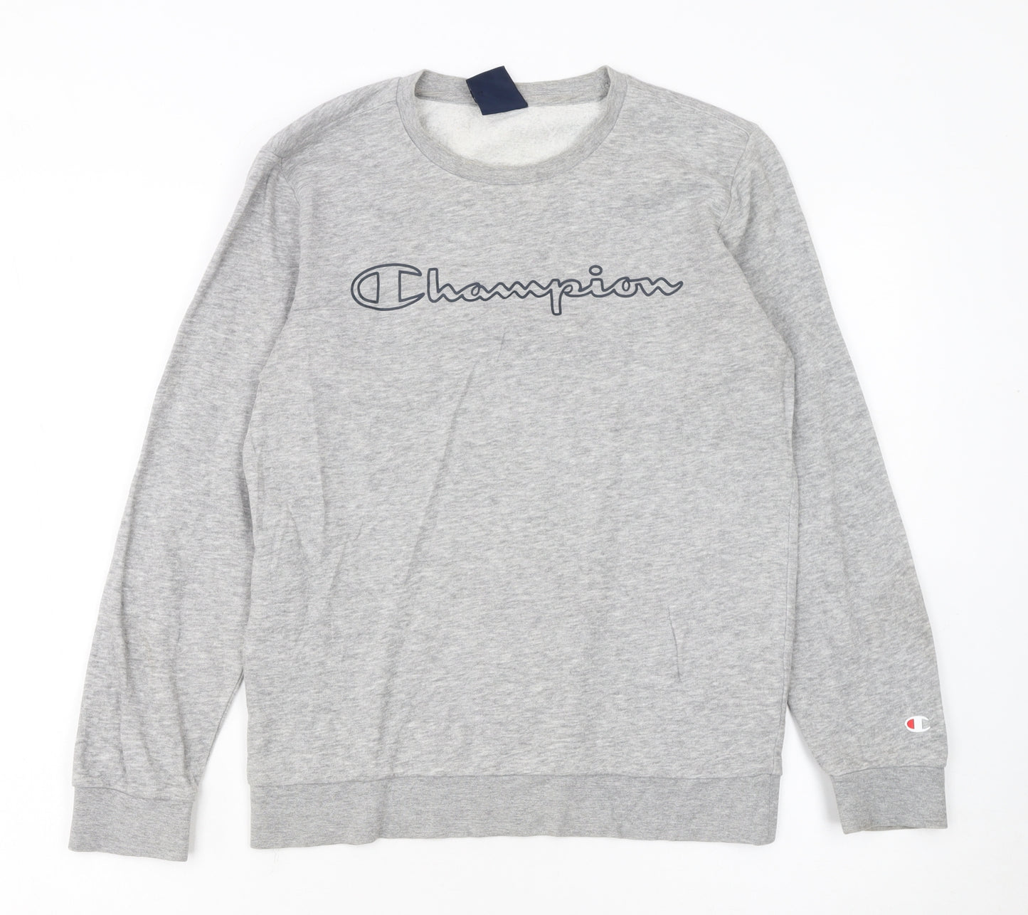 Champion Boys Grey Logo Pullover Sweatshirt 11-12 Years Regular Fit