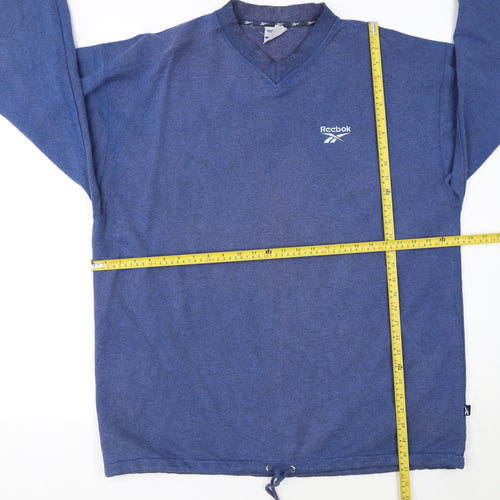 Reebok Mens Blue XL V-Neck Pullover Sweatshirt