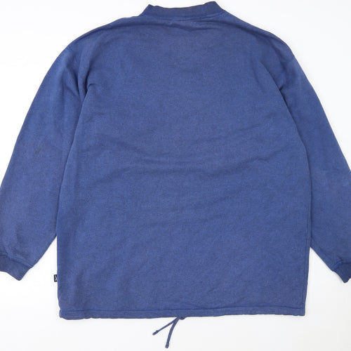 Reebok Mens Blue XL V-Neck Pullover Sweatshirt