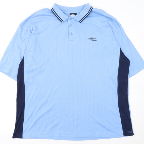 Umbro Men’s Blue 2XL Polo Shirt Casual Sports Top