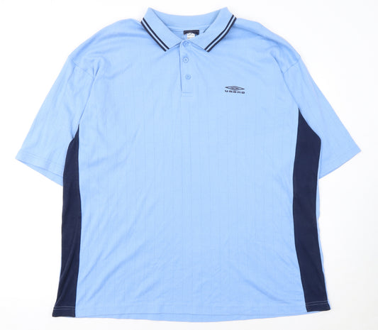 Umbro Men’s Blue 2XL Polo Shirt Casual Sports Top
