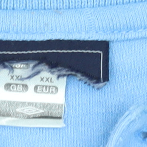 Umbro Men’s Blue 2XL Polo Shirt Casual Sports Top