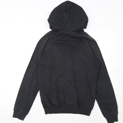 Adidas Womens Black XS Pullover Hoodie with Logo Print