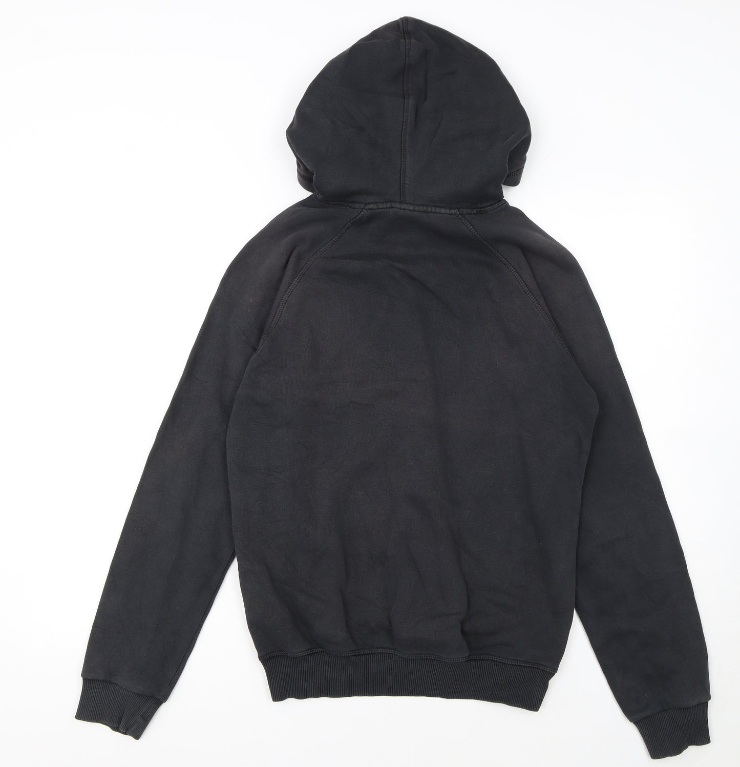 Adidas Womens Black XS Pullover Hoodie with Logo Print