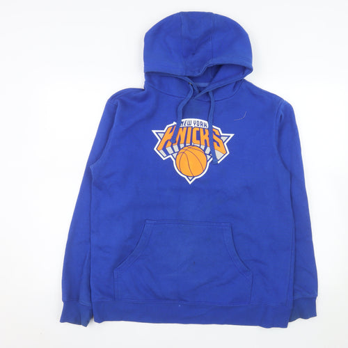 Fanatics Men's Blue New York Knicks Pullover Hoodie Size M