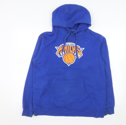 Fanatics Men's Blue New York Knicks Pullover Hoodie Size M