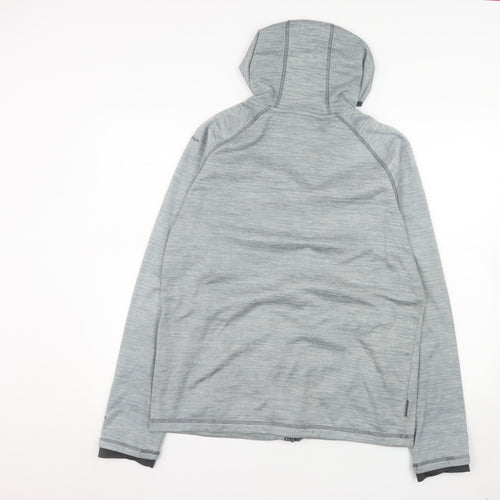 Trespass Men’s Grey Softshell Hooded Jacket M Full Zip Outdoor