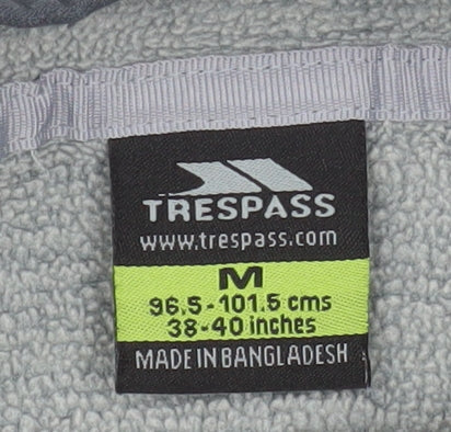 Trespass Men’s Grey Softshell Hooded Jacket M Full Zip Outdoor