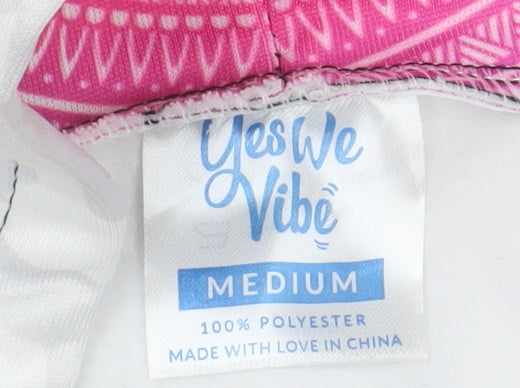 Yes We Vibe Unisex Multicoloured Elephant Graphic Pullover Hoodie Medium