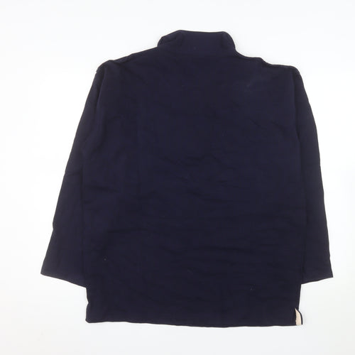 Oneway Men's Navy Blue Fleece 1/4 Zip Pullover Sweatshirt XL
