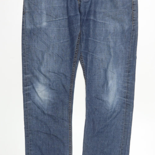 House Denim Men's Blue Straight Regular Fit Jeans W30 L32