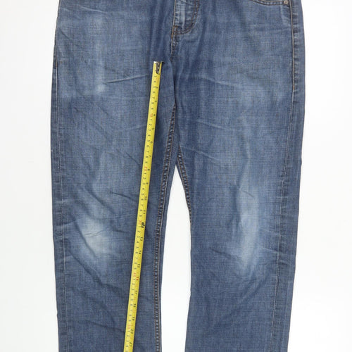 House Denim Men's Blue Straight Regular Fit Jeans W30 L32