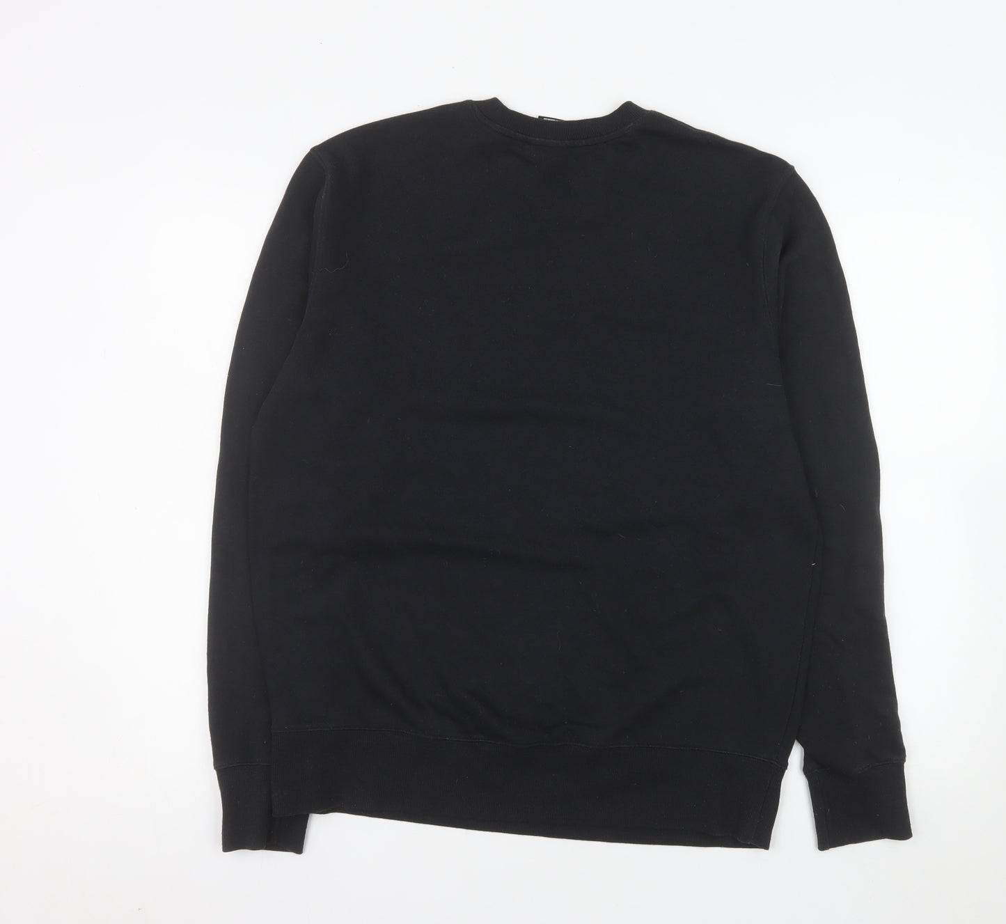 New Balance Men's Black Pullover Sweatshirt L Crew Neck Logo