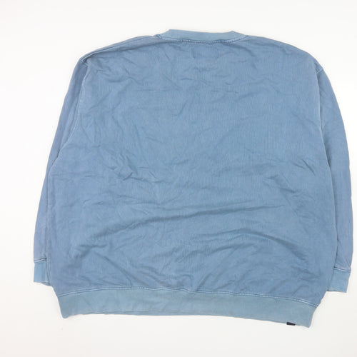 Union Men's Blue 5XL Crew Neck Pullover Sweatshirt