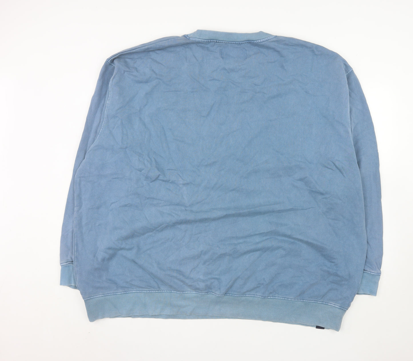 Union Men's Blue 5XL Crew Neck Pullover Sweatshirt
