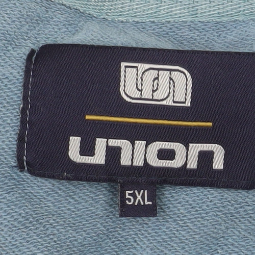 Union Men's Blue 5XL Crew Neck Pullover Sweatshirt