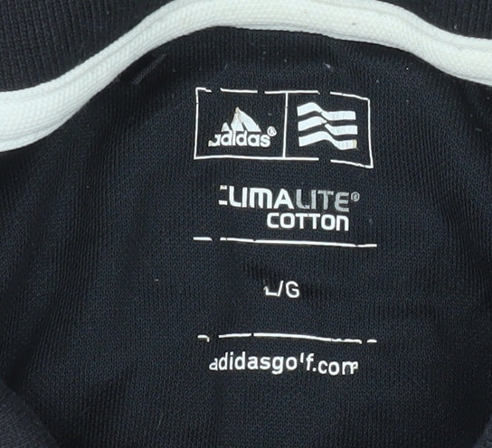 Adidas Men's Black Climacool Golf Polo Shirt Size L
