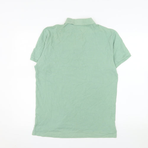 Ralph Lauren Men's Green Slim Fit Polo Shirt Size M 100% Cotton