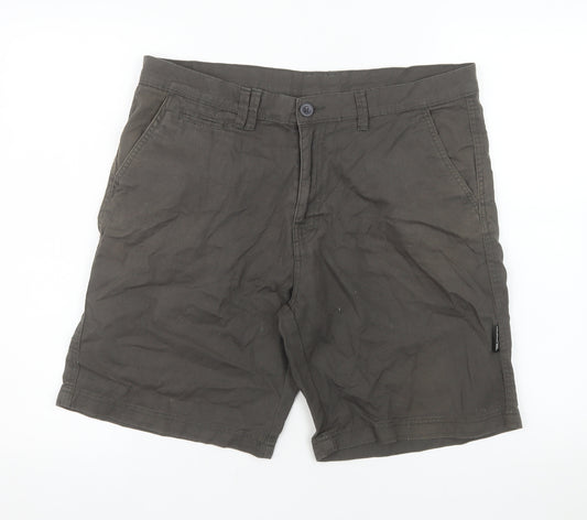 Trespass Men's Brown Chino Shorts M 33-35in Casual Cotton