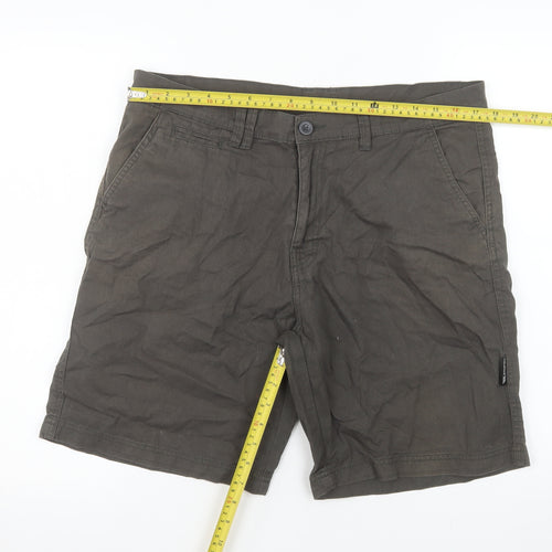 Trespass Men's Brown Chino Shorts M 33-35in Casual Cotton
