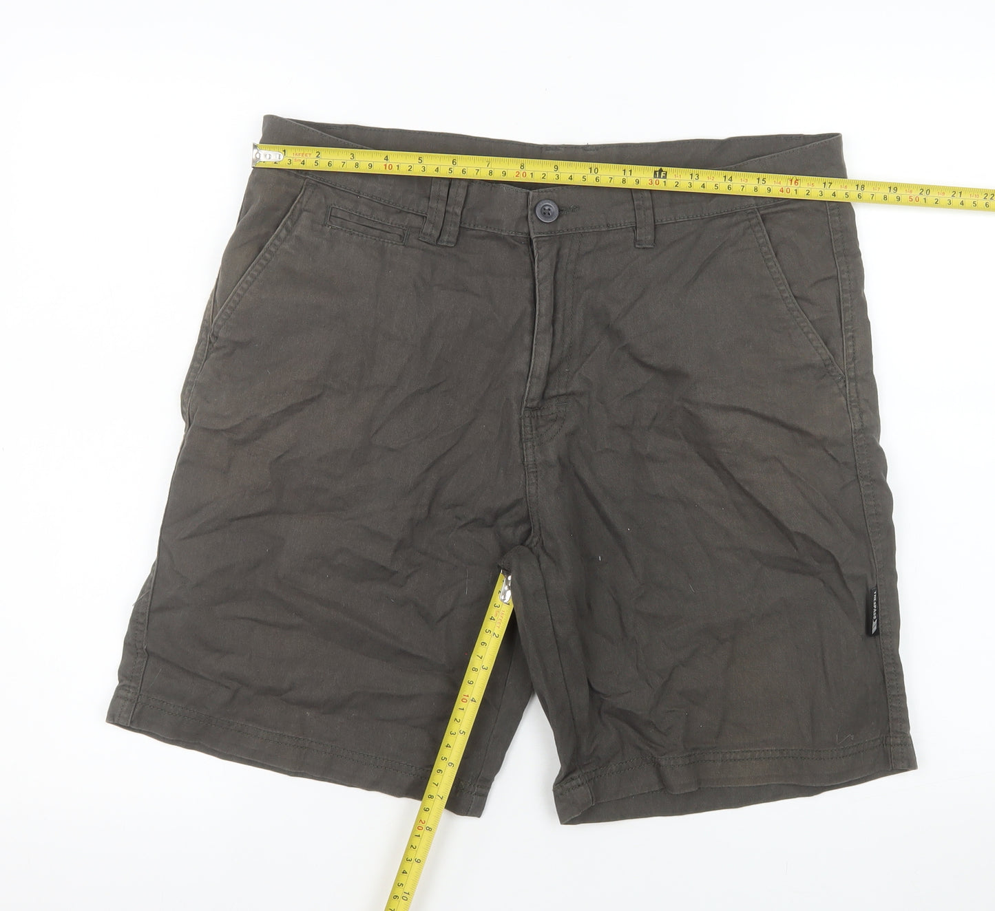 Trespass Men's Brown Chino Shorts M 33-35in Casual Cotton