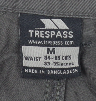 Trespass Men's Brown Chino Shorts M 33-35in Casual Cotton