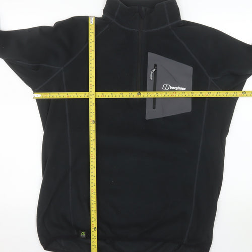 Berghaus Men’s Black Fleece 1/2 Zip Pullover Sweatshirt L
