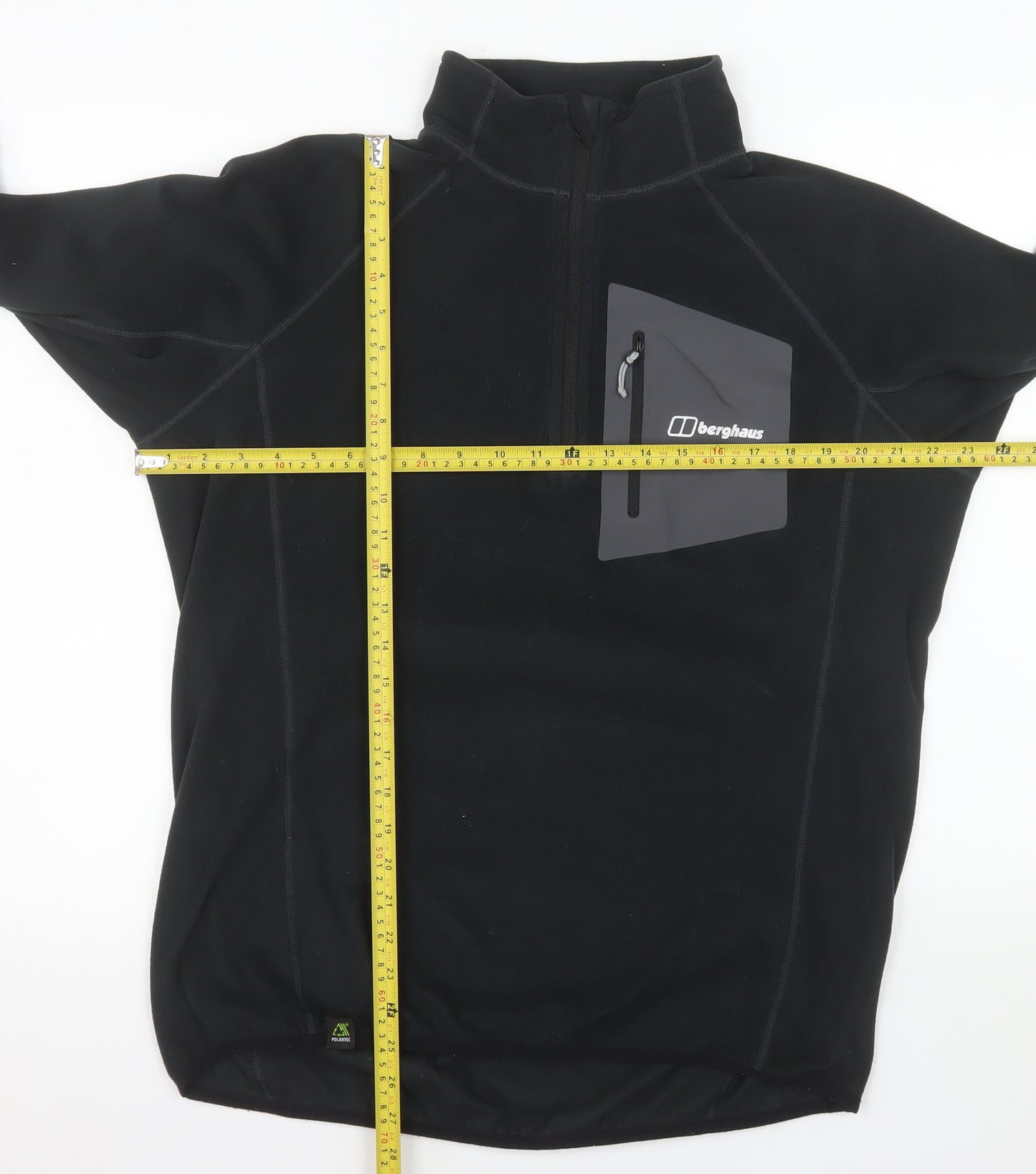 Berghaus Men’s Black Fleece 1/2 Zip Pullover Sweatshirt L