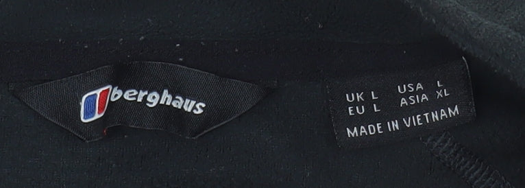Berghaus Men’s Black Fleece 1/2 Zip Pullover Sweatshirt L