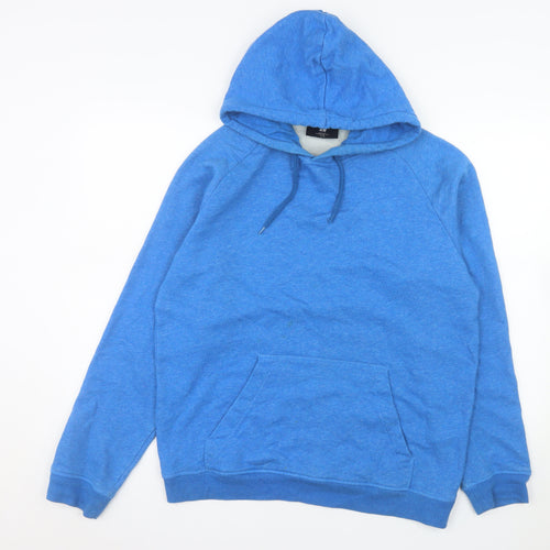 H&M Men's Blue Regular Fit Pullover Hoodie Size M