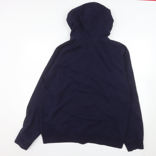 GAP Men’s Blue Full Zip Hooded Fleece Jacket XL Cotton Blend