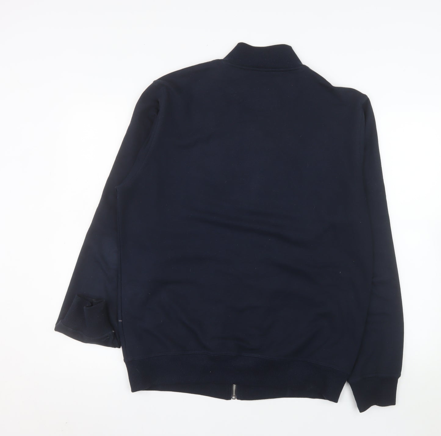 Original Penguin Men's Navy Bomber Jacket L Cotton Blend Full Zip
