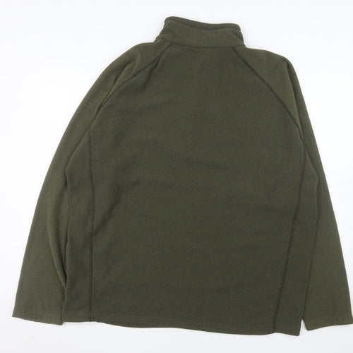 Regatta Mens Green 2XL Half Zip Fleece Sweatshirt Outdoor Pullover