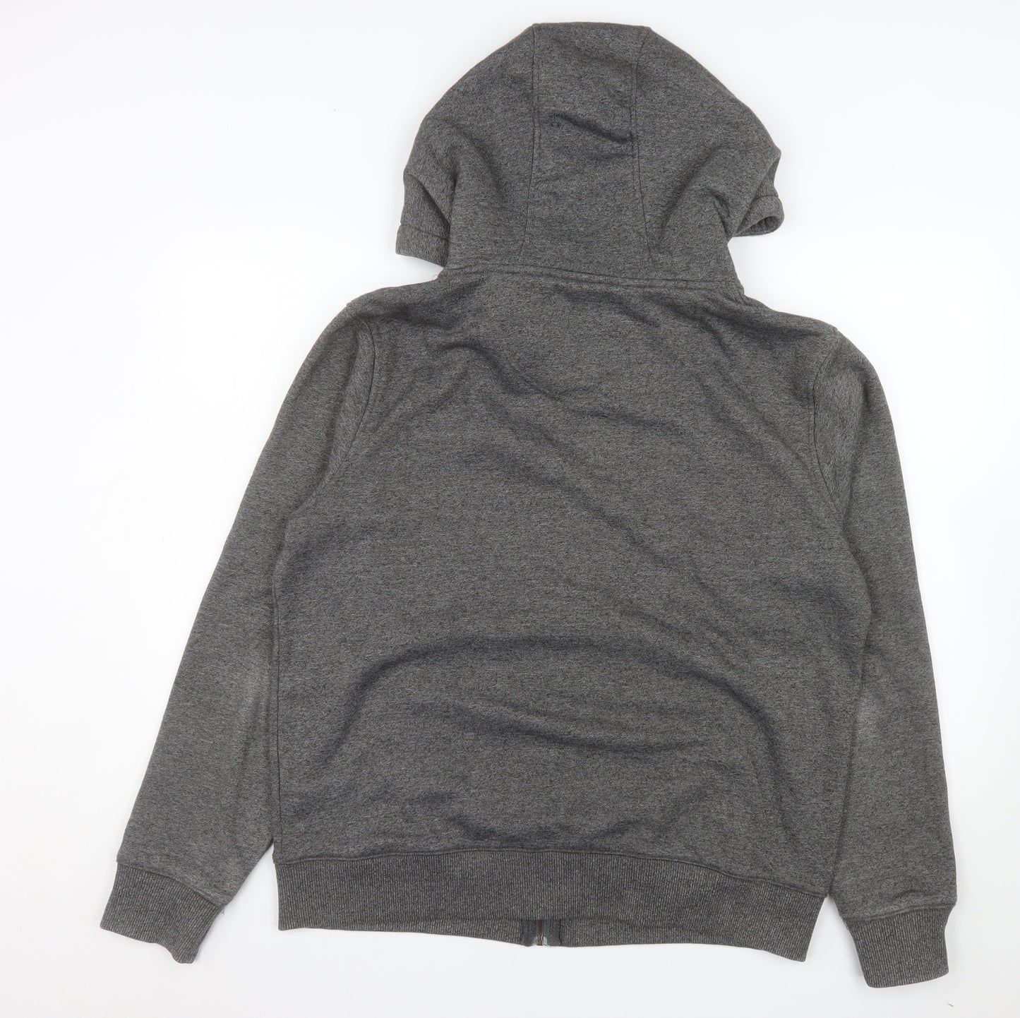 SoulCal & Co Women Grey 2XL Hooded Full Zip Cotton Blend Jacket