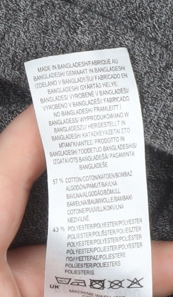 SoulCal & Co Women Grey 2XL Hooded Full Zip Cotton Blend Jacket