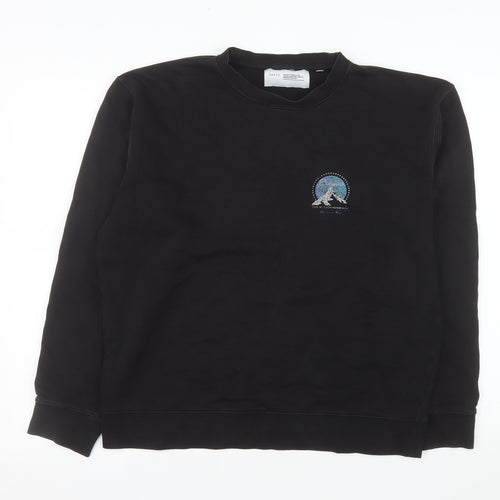 Art of Football Men's Black L Pullover Sweatshirt Graphic Print