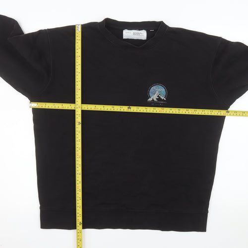 Art of Football Men's Black L Pullover Sweatshirt Graphic Print
