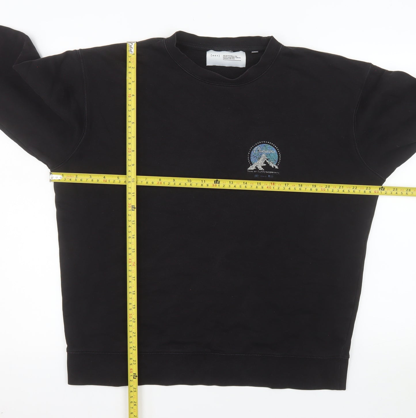 Art of Football Men's Black L Pullover Sweatshirt Graphic Print